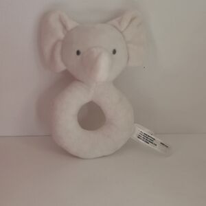Plush Elephant Baby Rattle